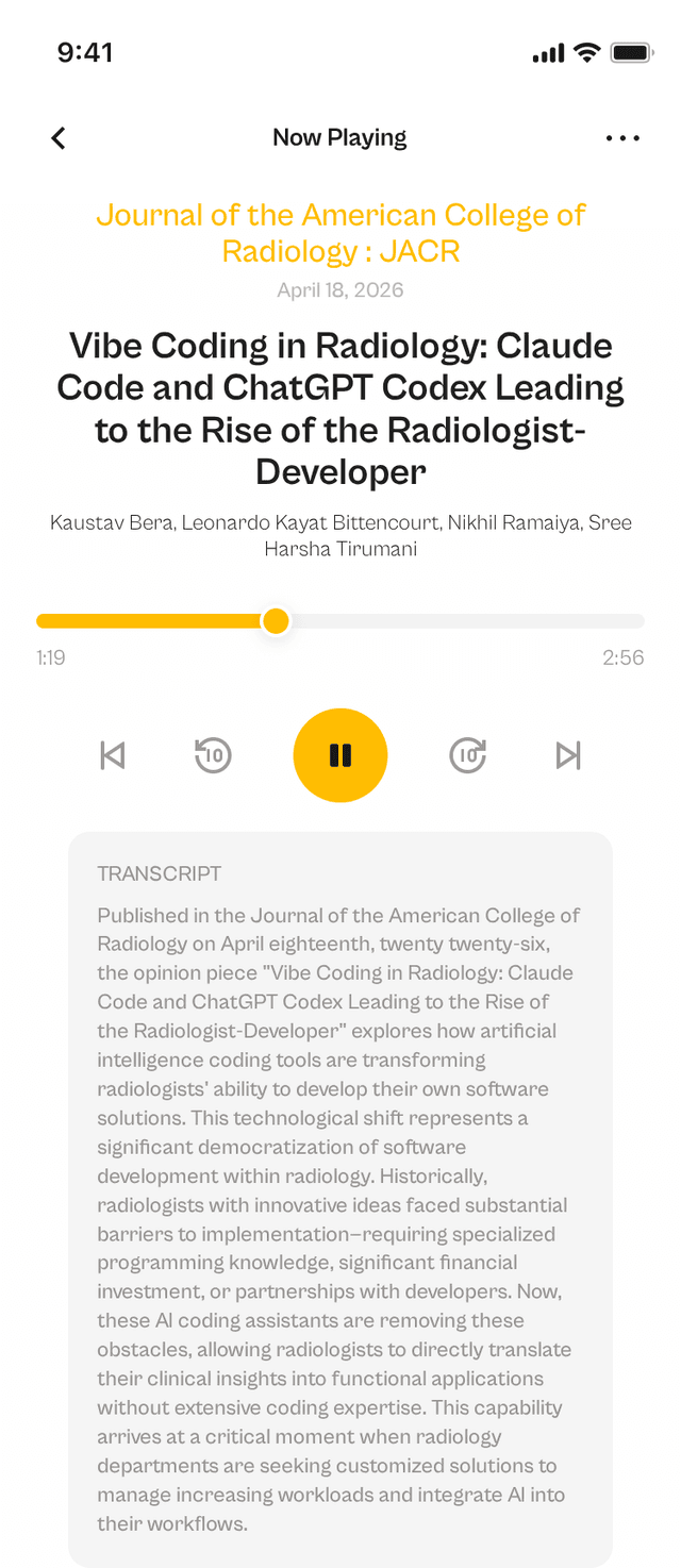 oslr App Interface