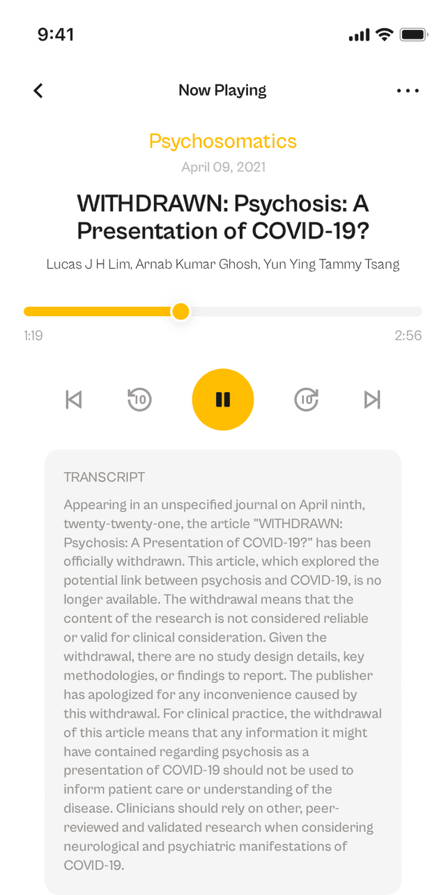 oslr App Interface