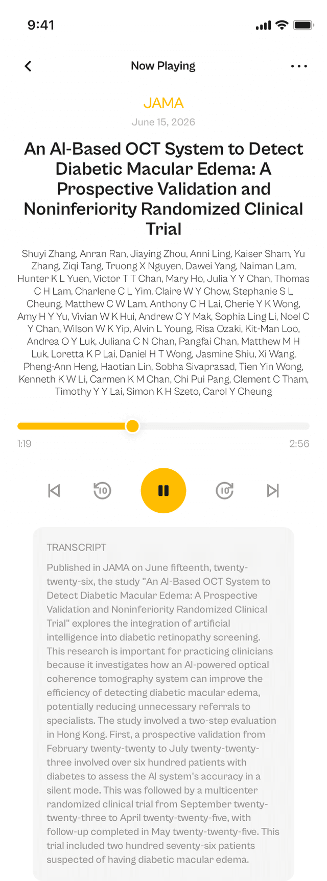 oslr App Interface
