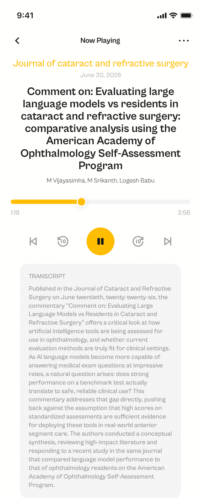 oslr App Interface