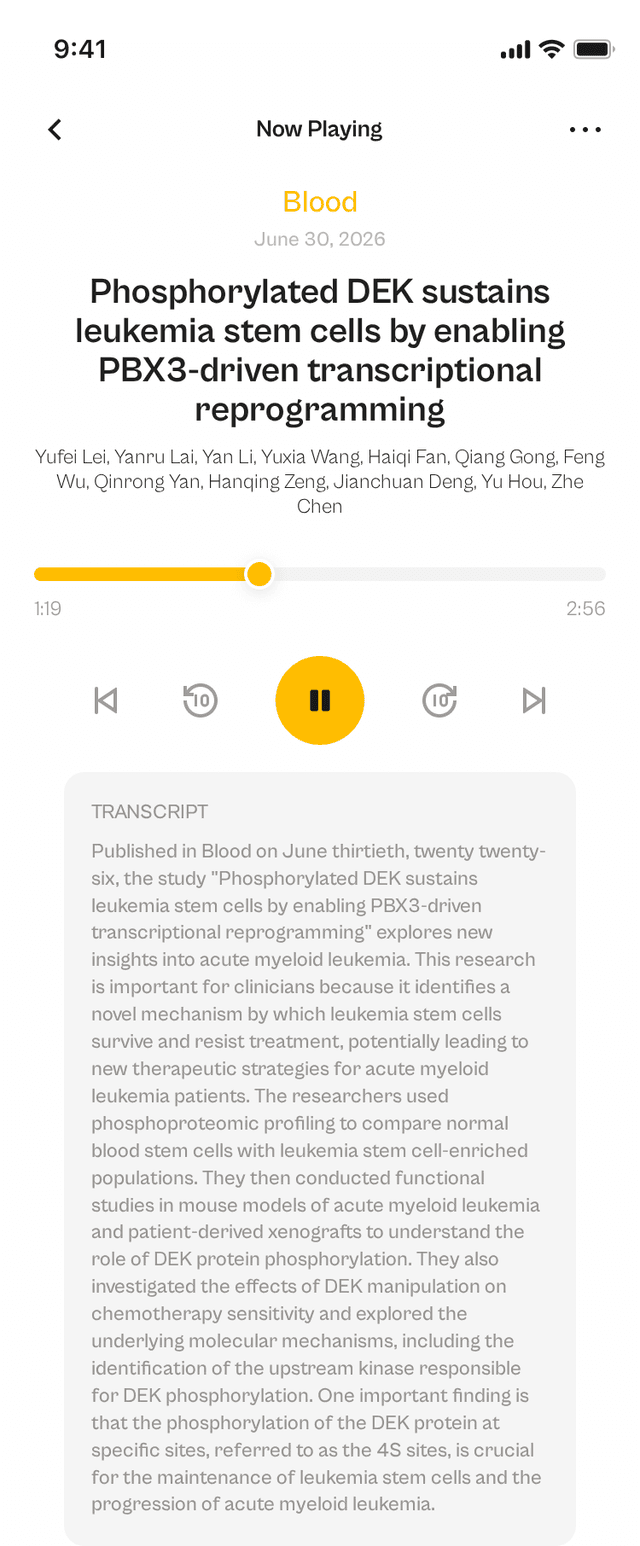 Phosphorylated DEK sustains leukemia stem cells by enabling PBX3-driven ...