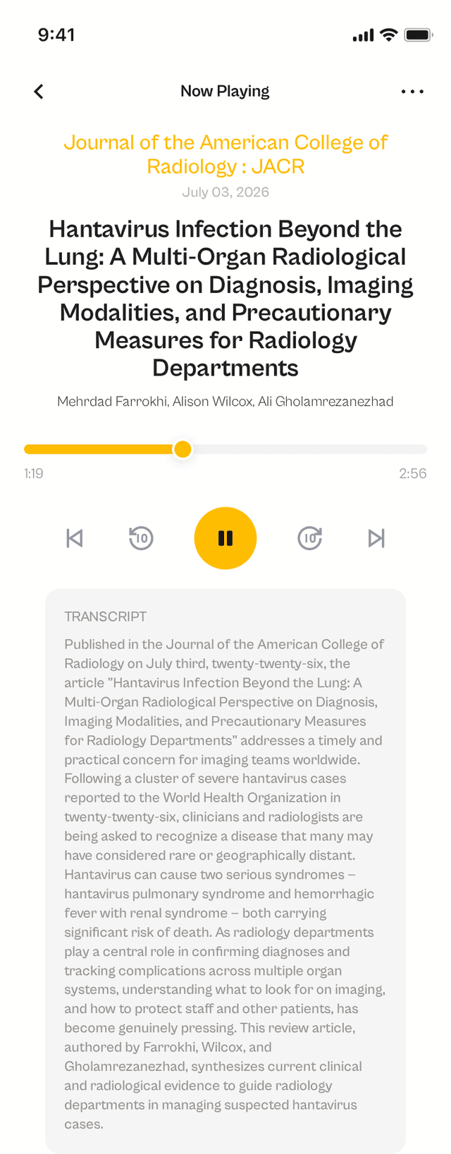 oslr App Interface