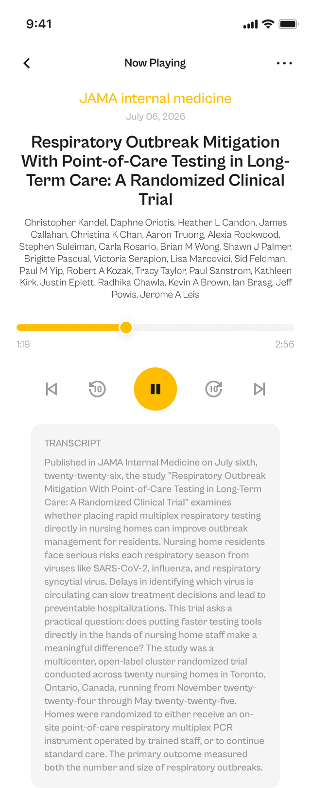 oslr App Interface