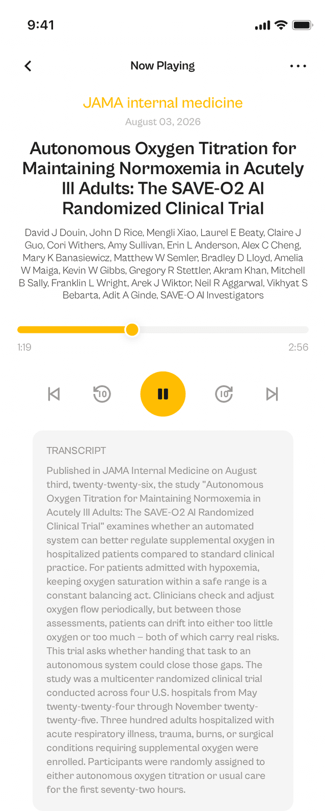 oslr App Interface