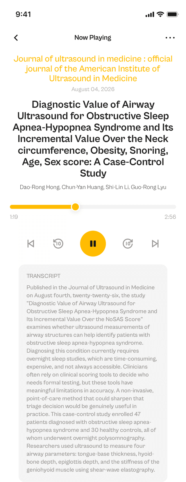 oslr App Interface