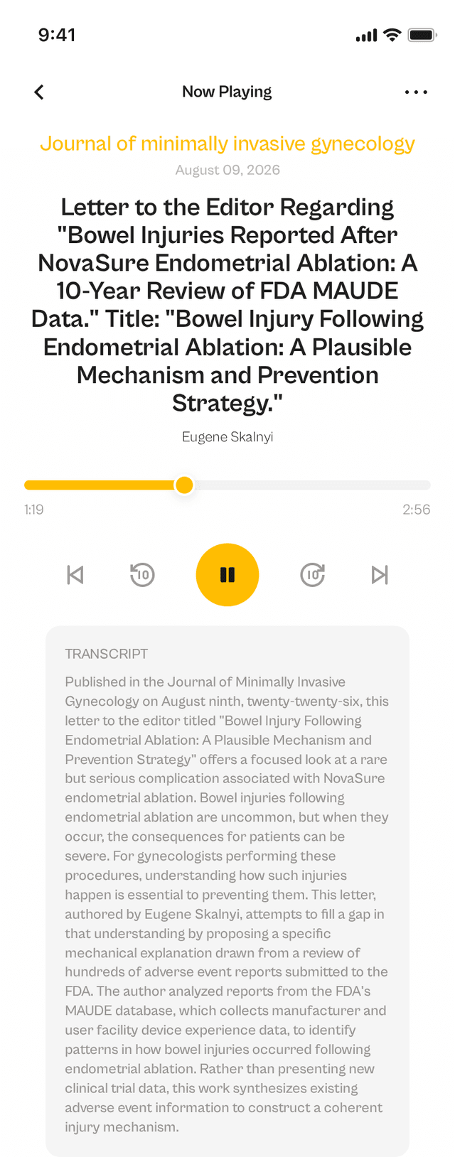 oslr App Interface
