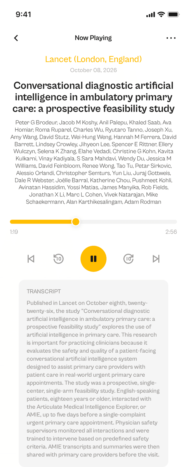 oslr App Interface